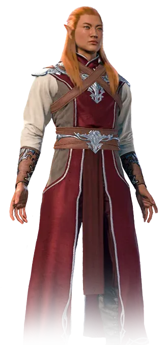 Zauberer in der Standardrobe aus Baldur's Gate 3